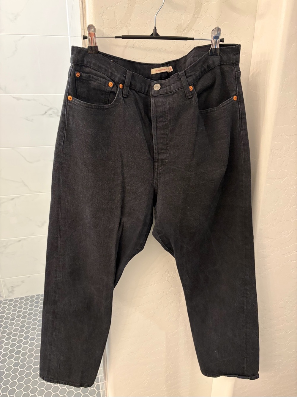 Levi's Charcoal Black Straight Leg Women's Jeans